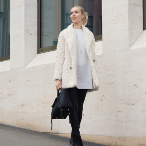 Style Plaza White Coat Outfit